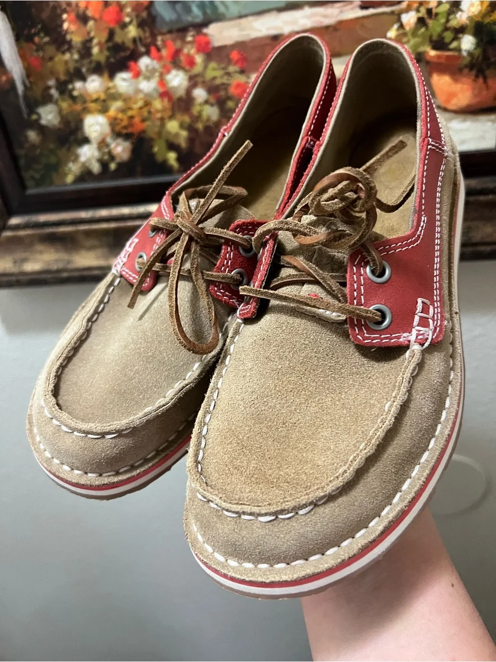 Ariat Womens Cruiser Castaway Boat Shoes Style Brown